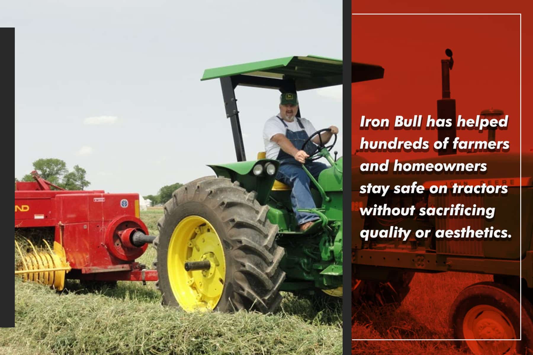 iron bull manufacturing has produces hundres of quality tractor canopies