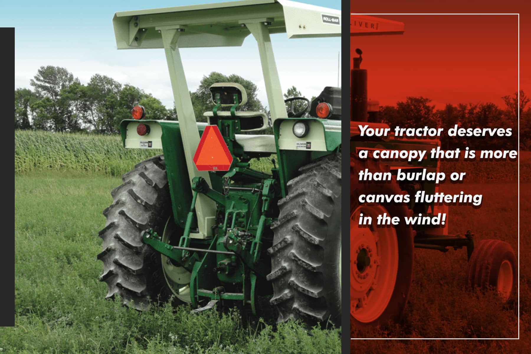 your tractor deserves a good shade canopy