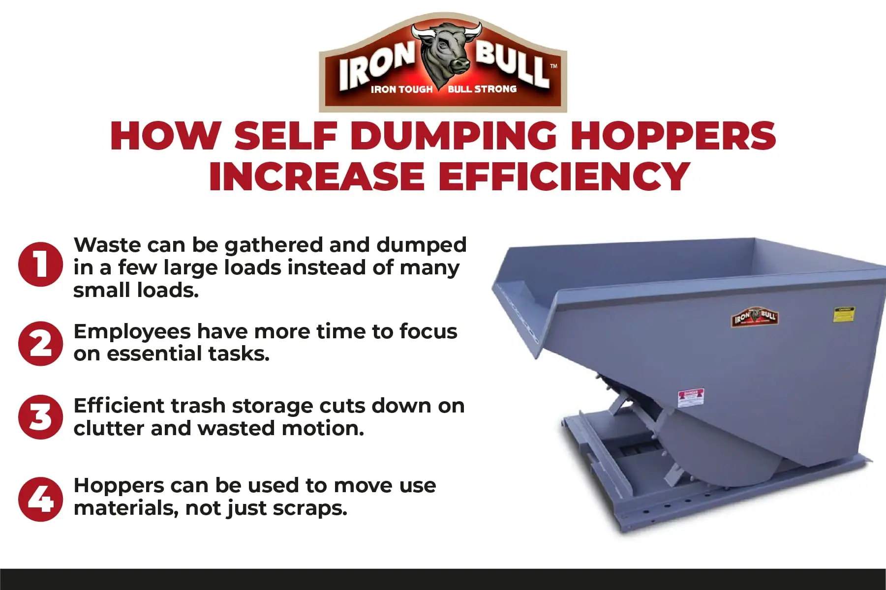 self dumping hoppers increase efficiency