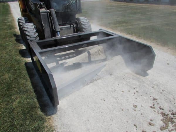 6 Foot Skid Steer Driveway Grader with Double Quick-Attach 7