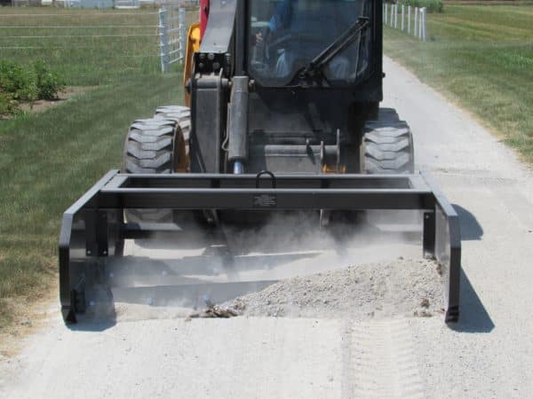 6 Foot Skid Steer Driveway Grader with Double Quick-Attach 6